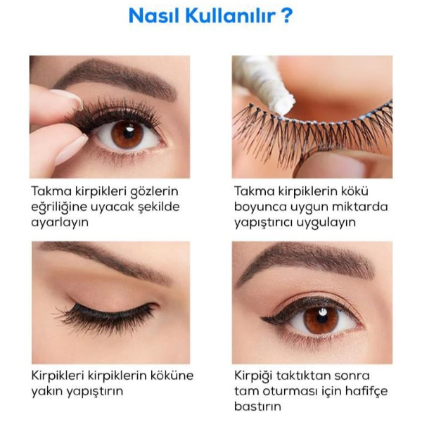 Su Geçirmez Kirpik Yapıştırıcısı Glue Siyah Renk