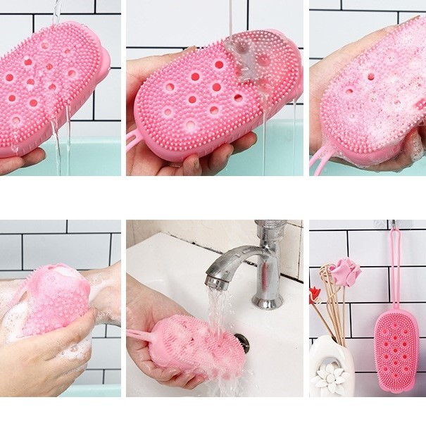 Süngerli Silikon Banyo Kesesi