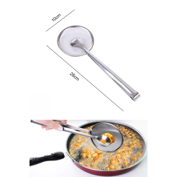 Süzgeçli Kevgirli Haşlama Kızartma Maşası 