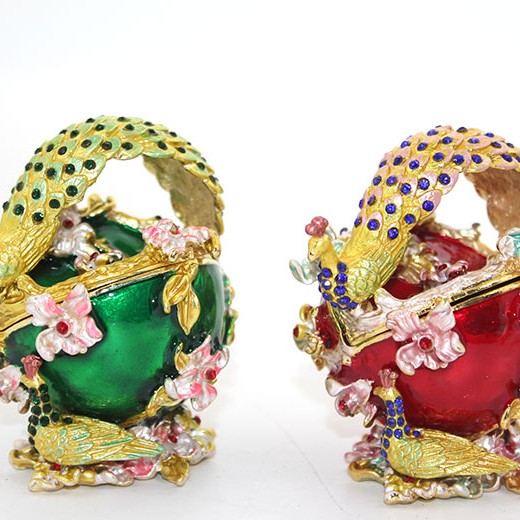 Swarovski Taşlı Tavuskuşu Kutu 