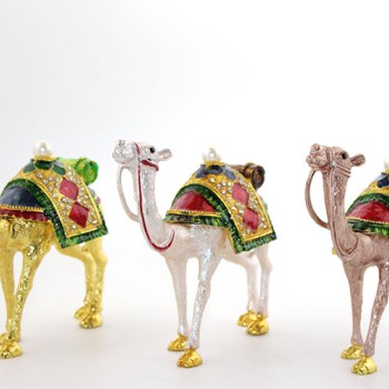 Swarovski Taşlı Tekli Deve Figürü Model 7