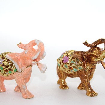 Swarovski Taşlı Tekli Fil Figürü Model 1 