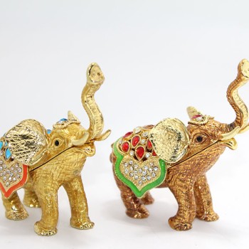 Swarovski Taşlı Tekli Fil Figürü Model 2 