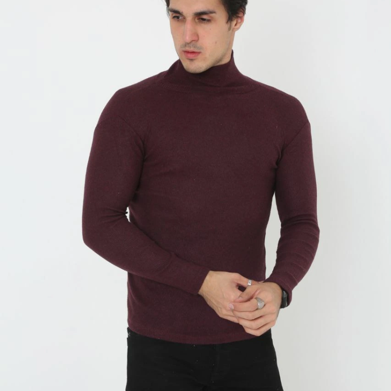 Tam Boğazlı Fitilli Likrali Koşkorse Badi - Bordo