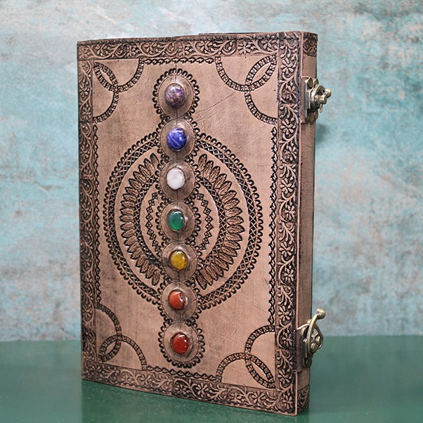 Taşlı Deri Defter Model 13 