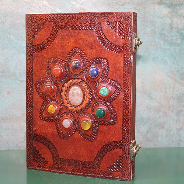 Taşlı Deri Defter Model 14 