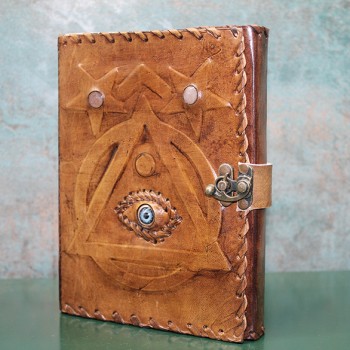 Taşlı Deri Defter Model 4 