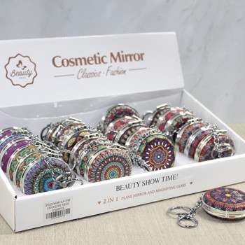 Taşlı El Aynası Anahtarlık Model 4