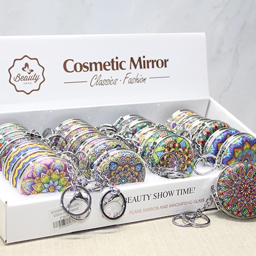 Taşlı El Aynası Anahtarlık Model 6