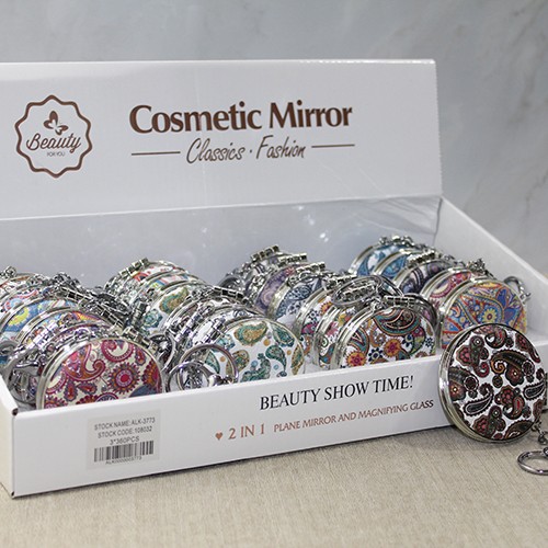 Taşlı El Aynası Anahtarlık Model 8 