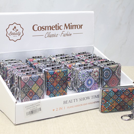 Taşlı El Aynası Anahtarlık Model 9 