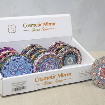 Taşlı El Aynası Yuvarlak İnce Model 3