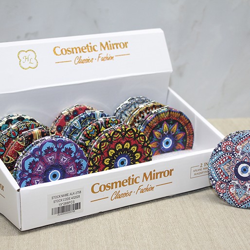 Taşlı El Aynası Yuvarlak İnce Model 5 