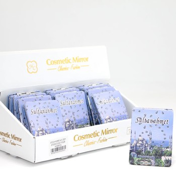 Taşlı İstanbul Tasarımı El Aynası İnce Model 14