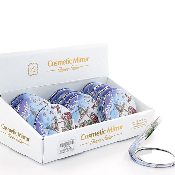 Taşlı İstanbul Tasarımı El Aynası İnce Model 21 