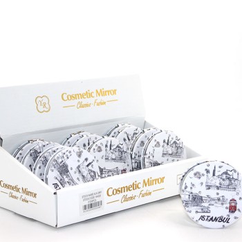 Taşlı İstanbul Tasarımı El Aynası İnce Model 23