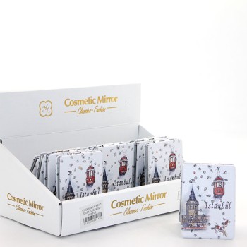 Taşlı İstanbul Tasarımı El Aynası İnce Model 27
