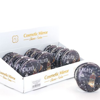 Taşlı İstanbul Tasarımı El Aynası Kalın Model 6 