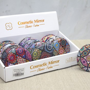 Taşlı Yuvarlak El Aynası Kalın Model 1 