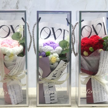 Tekli El Örgüsü Gül Buketi 