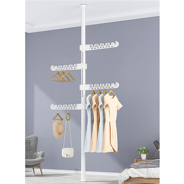 Teleskopik Giysi ve Çamaşır Askısı