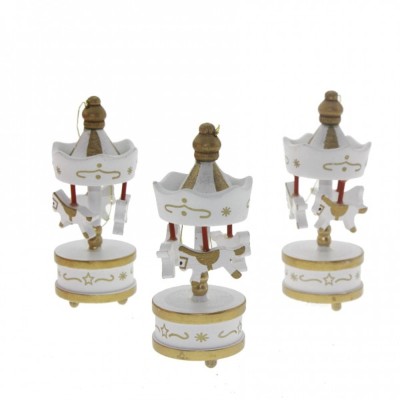 Toptan Dekoratif 6'lı Beyaz Mini Atlı Karınca