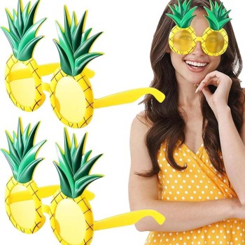 Tropikal Hawaii Ananas Şekilli Parti Gözlüğü 