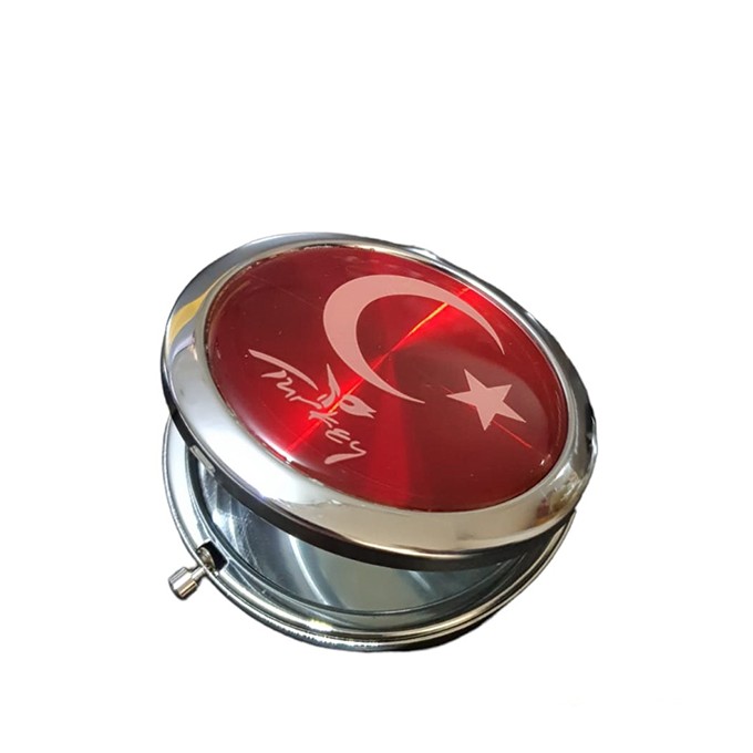 Türk Bayraklı El Aynası 