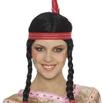 Tüylü Örgülü Kızılderili Parti Peruğu