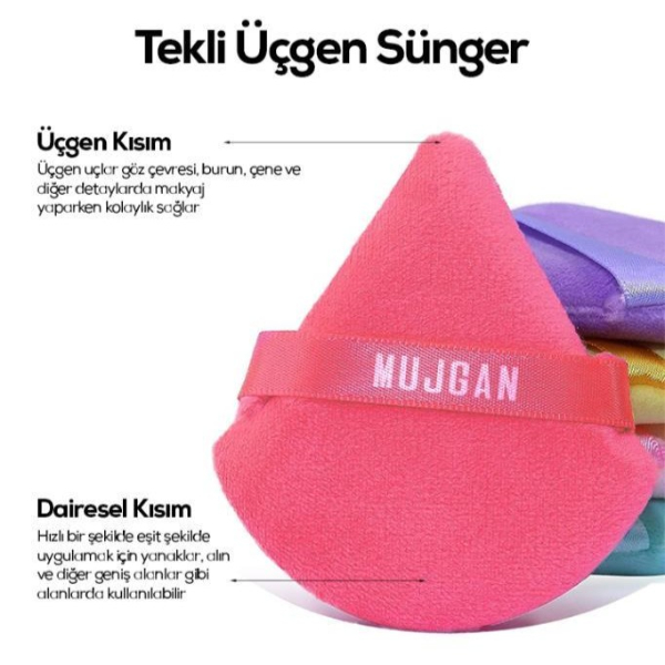 Üçgen Makyaj Süngeri Puf 