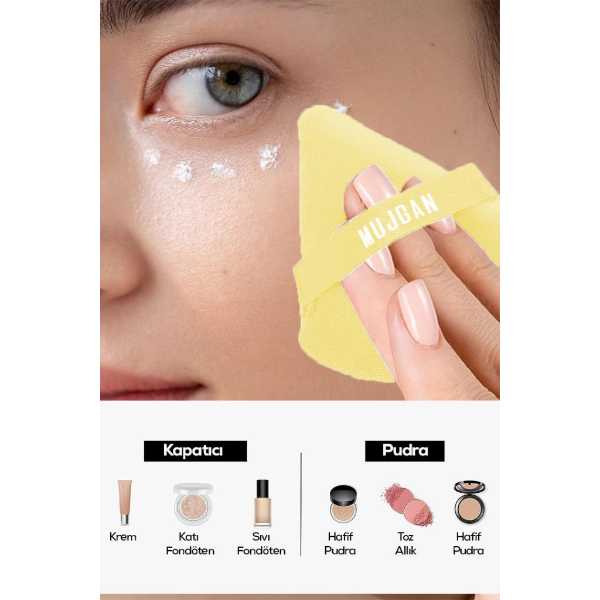 Üçgen Makyaj Süngeri Puf 