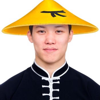 Uzak Doğu Asyalı Şapkası Sarı Renk