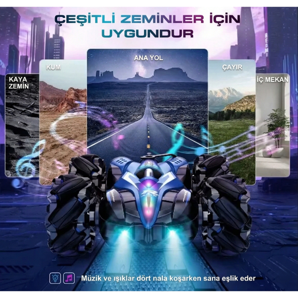 Uzaktan Kumandalı Akrobat Araba