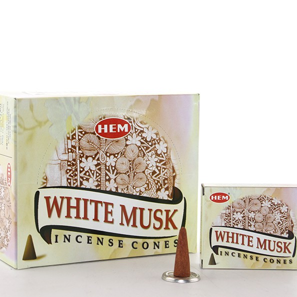 White Musk Aromalı Konik Tütsü