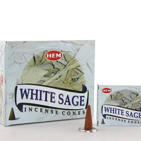 White Sage Aromalı Konik Tütsü