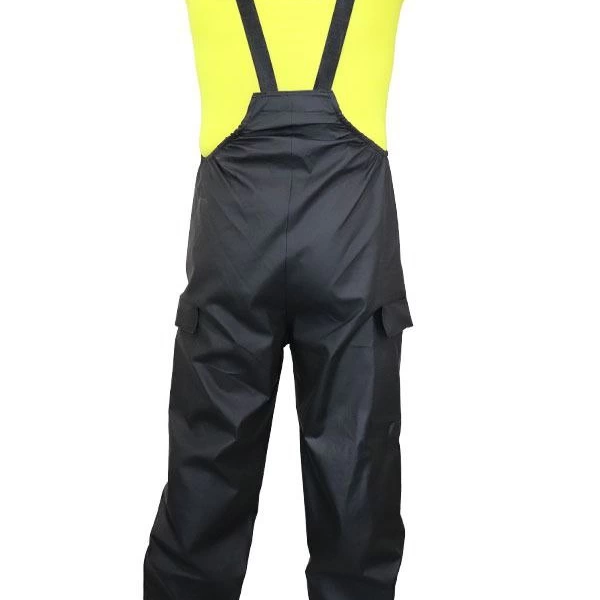 Yağmurluk Takım (Bahçıvan Tipi Askılı Pantolon ve Mont) - Siyah -