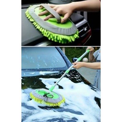 Yedek Bezli Mikrofiber Araba Yıkama Fırçası 