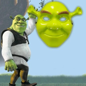 Yeşil Shrek Maskesi