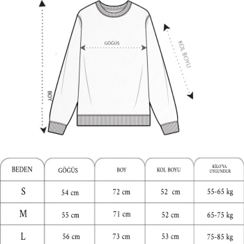 Yıldırım Baskılı Bisiklet Yaka SweatShirt - Beyaz