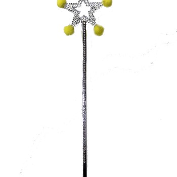 Yıldız Peri Asası Sihirli Değnek Sarı Ponponlu