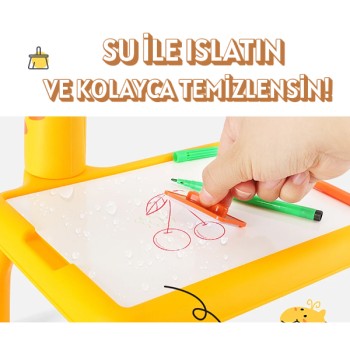 Zürafa Tasarımlı Projeksiyonlu Boyama Tahtası 